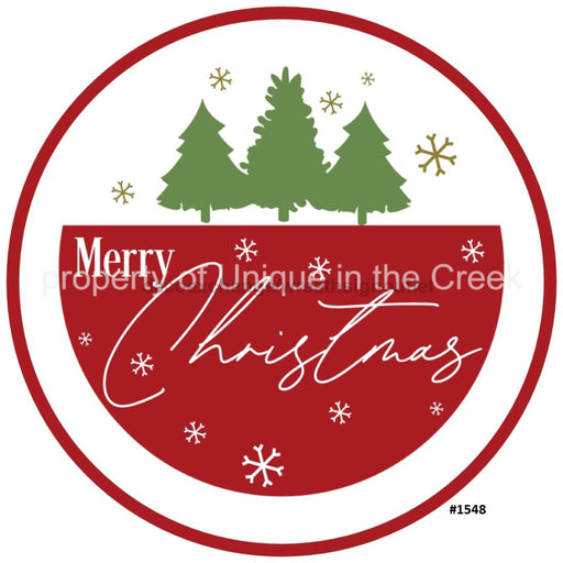 Vinyl Decal | Trees | Snowflakes | Merry Christmas | Christmas - Unique in the Creek LTD