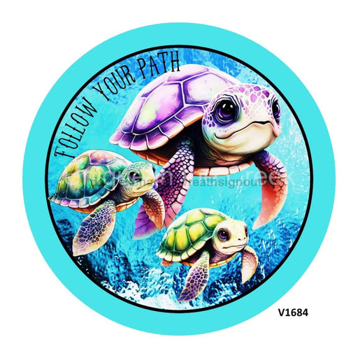 VINYL DECAL | TURTLES / OCEAN | FOLLOW YOUR PATH | OCEAN | EVERYDAY - Unique in the Creek LTD