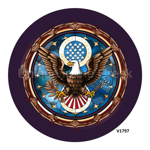 VINYL DECAL | USA EMBLEM | PATRIOTIC | EAGLE | BALD EAGLE | EVERYDAY - Unique in the Creek LTD