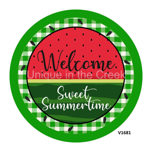 VINYL DECAL | WATERMELON | SWEET SUMMERTIME | SUMMER - Unique in the Creek LTD