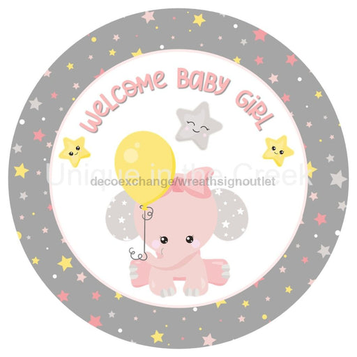 VINYL DECAL | WELCOME | BABY GIRL | BABY SHOWER - Unique in the Creek LTD
