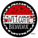 VINYL DECAL | WELCOME BIENVENUE | LADYBUG | FRENCH | SUMMER | SPRING - Unique in the Creek LTD