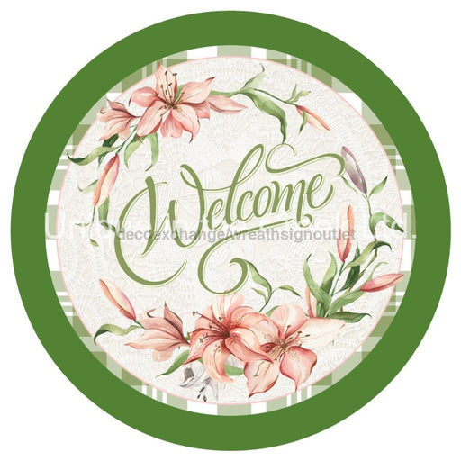 VINYL DECAL | WELCOME | CHECK | FLORAL | EVERYDAY - Unique in the Creek LTD