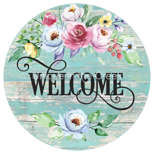 VINYL DECAL | WELCOME | COUNTRY FLOWERS | EVERYDAY - Unique in the Creek LTD