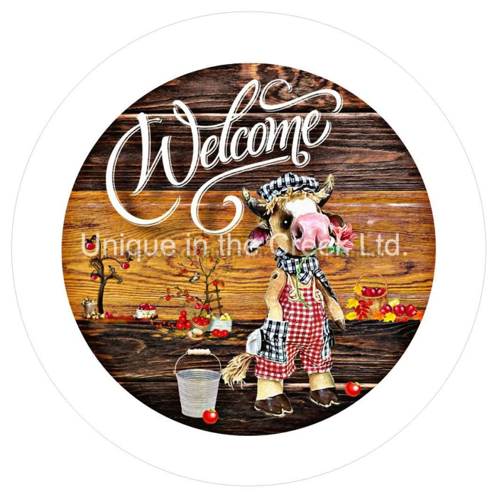 VINYL DECAL | WELCOME | COW | FARMHOUSE | EVERYDAY - Unique in the Creek LTD