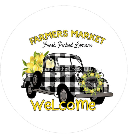VINYL DECAL | WELCOME | FARMERS MARKET | LEMONS | BUFFALO CHECK | TRUCK | SPRING | SUMMER - Unique in the Creek LTD