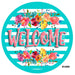 VINYL DECAL | WELCOME | FLORAL | STRIPE | SUMMER | EVERYDAY - Unique in the Creek LTD