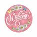 VINYL DECAL | WELCOME | PINK | DAISY | SPRING - Unique in the Creek LTD