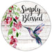 VINYL DECAL | WELCOME | SIMPLY BLESSED | EVERYDAY | HUMMINGBIRD - Unique in the Creek LTD