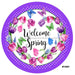 VINYL DECAL| WELCOME SPRING | FLOWER | BUTTERFLIES | SPRING - Unique in the Creek LTD