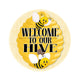 VINYL DECAL | WELCOME TO OUR HIVE | BEES| SPRING | SUMMER | BEE HIVE - Unique in the Creek LTD