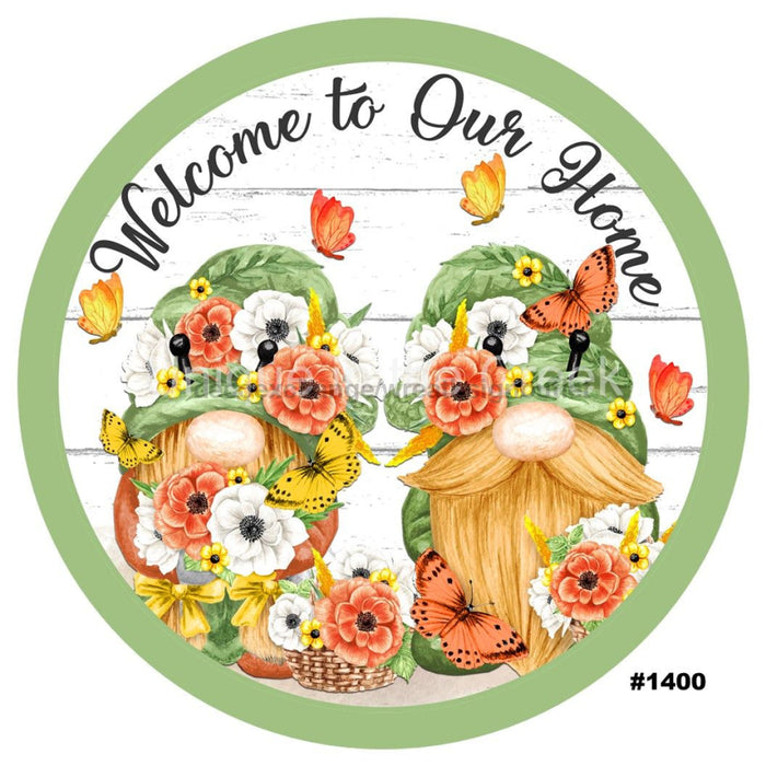 VINYL DECAL | WELCOME TO OUR HOME | GNOMES | EVERYDAY | SUMMER | BUTTERFLIES - Unique in the Creek LTD