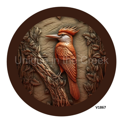 VINYL DECAL | WOODPECKER | WOOD CARVING | EVERYDAY - Unique in the Creek LTD