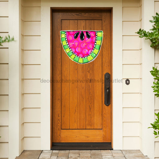 Watermelon Door Hanger Cut Bow Holes Wood Sign Decoe-W-903441 22