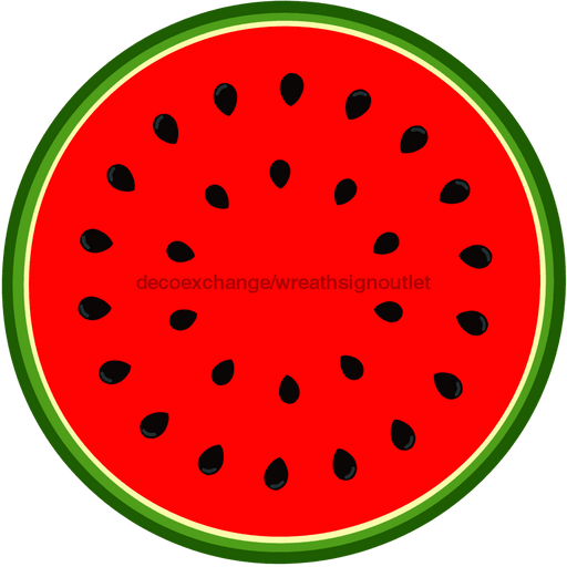 Watermelon Sign Decoe-4086-Dh 18 Wood Round