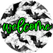 Welcome Bats Door Hanger 4 Holes Door Hanger DCO-W-00076-DH 22 in Round Wood 22’’ Door Hanger