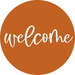 Welcome Door Hanger 4 Holes Door Hanger DCO-W-00060-DH 22 in Round Wood 22’’ Door Hanger
