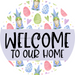 Welcome Door Hanger Easter Dco-01119-Dh 18 Round