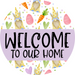 Welcome Door Hanger Easter Dco-01120-Dh 18 Round