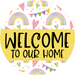 Welcome Door Hanger Rainbow Dco-01115-Dh 18 Round