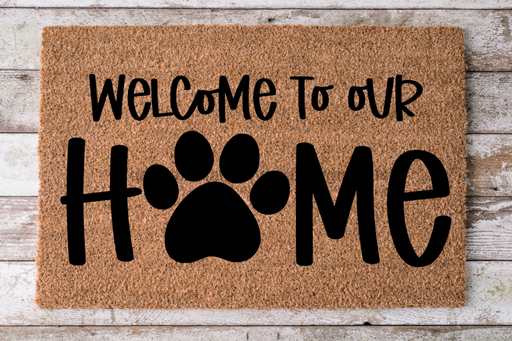 Welcome Home - Dog Door Mat - 30x18" Coir Door Mat - DECOE-CM-030 - DecoExchange