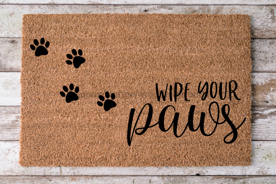 Wipe Your Paws - Dog - 30x18" Coir Door Mat - DECOE-CM-006 - DecoExchange