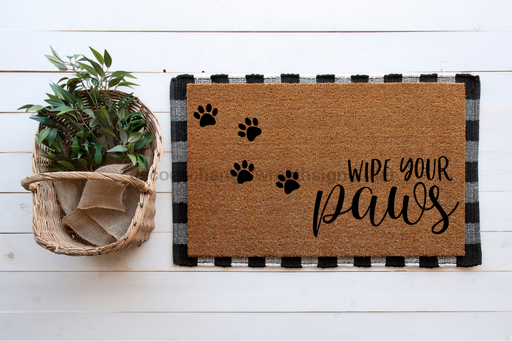 Wipe Your Paws - Dog - 30x18" Coir Door Mat - DECOE-CM-006 - DecoExchange