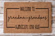 Grandparents House - Hugs - 30x18" Coir Door Mat - DECOE-CM-002 - DecoExchange