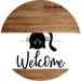 Welcome Sign Cat Everyday Decoe-4156-Dh 18 Wood Round