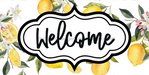 Welcome Sign Dco-00143 For Wreath 6X12 Metal 8X10