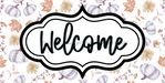 Welcome Sign Dco-00148 For Wreath 6X12 Metal 6 X 12