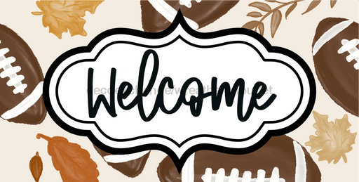 Welcome Sign Dco-00151 For Wreath 6X12 Metal 6 X 12