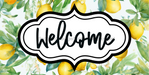 Welcome Sign Dco-00154 For Wreath 6X12 Metal 6 X 12