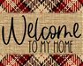 Welcome To My Home Fall Sign Dco-00004 For Wreath 8X10 Metal