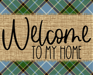 Welcome To My Home Fall Sign Dco-00008 For Wreath 8X10 Metal