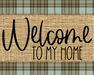 Welcome To My Home Fall Sign Dco-00010 For Wreath 8X10 Metal