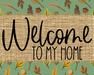 Welcome To My Home Fall Sign Dco-00016 For Wreath 8X10 Metal