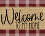 Welcome To My Home Fall Sign Dco-00022 For Wreath 8X10 Metal