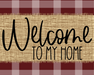 Welcome To My Home Fall Sign Dco-00022 For Wreath 8X10 Metal