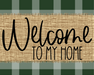 Welcome To My Home Fall Sign Dco-00024 For Wreath 8X10 Metal