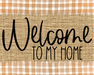 Welcome To My Home Fall Sign Dco-00026 For Wreath 8X10 Metal