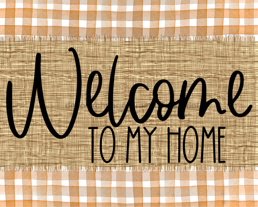 Welcome To My Home Fall Sign Dco-00026 For Wreath 8X10 Metal