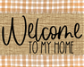 Welcome To My Home Fall Sign Dco-00026 For Wreath 8X10 Metal
