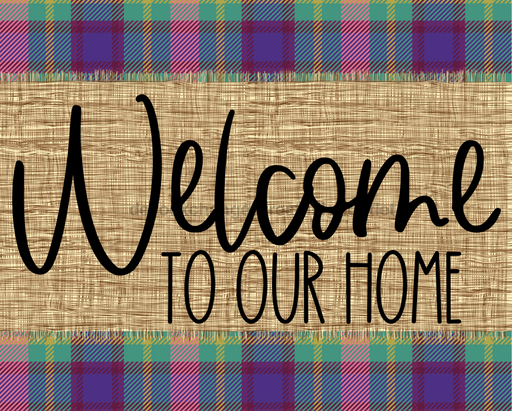 Welcome To My Home Fall Sign Dco-00027 For Wreath 8X10 Metal