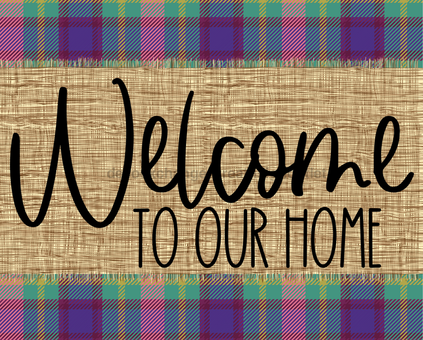 Welcome To My Home Fall Sign Dco-00027 For Wreath 8X10 Metal