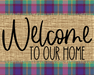Welcome To My Home Fall Sign Dco-00027 For Wreath 8X10 Metal