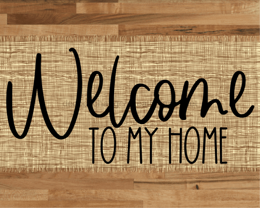 Welcome To My Home Sign Dco-00044 For Wreath 8X10 Metal