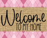 Welcome To My Home Sign Dco-00056 For Wreath 8X10 Metal