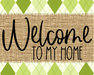 Welcome To My Home Sign Dco-00058 For Wreath 8X10 Metal