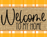 Welcome To My Home Sign Dco-00062 For Wreath 8X10 Metal